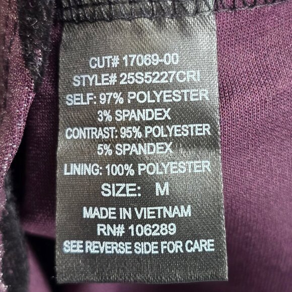 Trixxi Velvet Floral Y2K Goth Dark Fairy Black Purple Party Dress Sparkle M - Picture 3 of 4